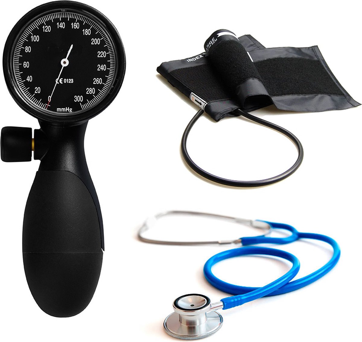 Goedkoopste Bloeddrukmeter (heavy duty) incl stethoscoop (set