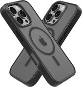 Coque IYUPP - Convient pour Apple iPhone 16 Pro - Zwart - Convient pour MagSafe