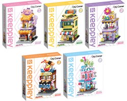 Keeppley City Corner Serie 3 – complete serie bestaande uit: K28001, K28002, K28003, K28004, K28005