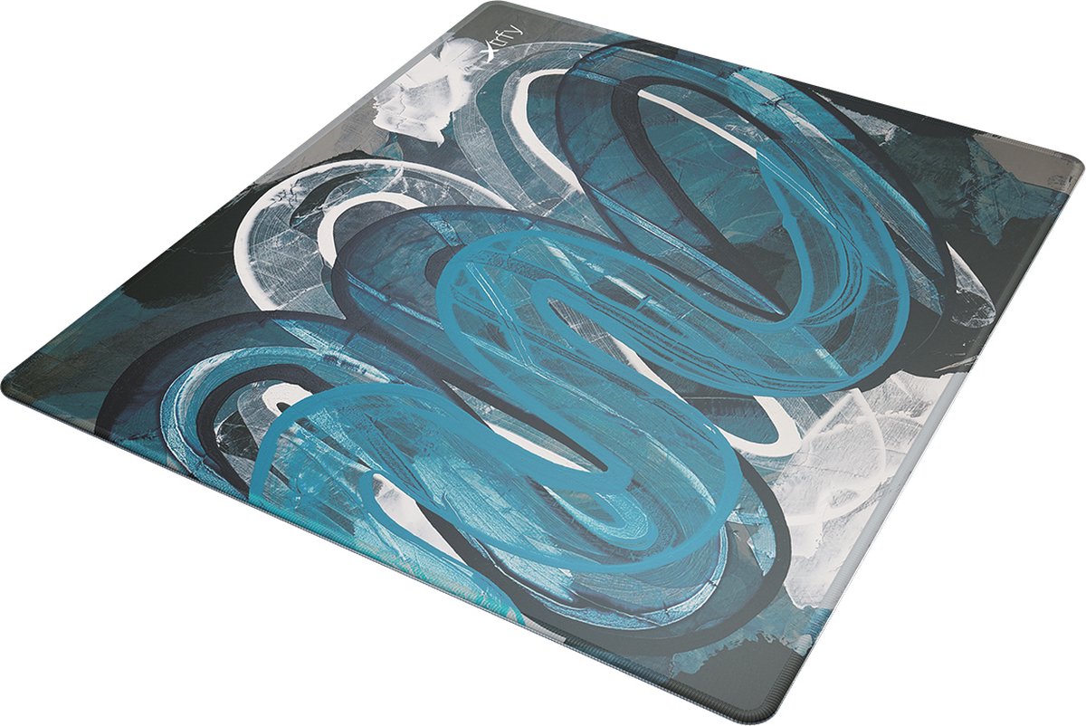 CHERRY XTRFY GP4 Game-muismat Zwart, Blauw, Grijs