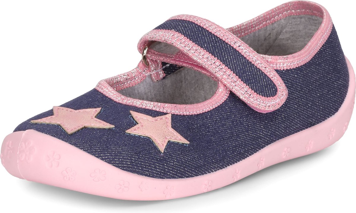 Ladeheid Kinder Pantoffels Sloffen Muizen Meisjes Jeans Sterren 30 LA-RW-Dorotka