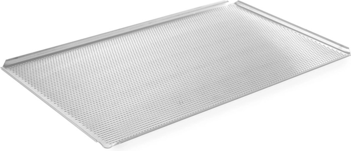 HENDI Geperforeerde ovenplaat – GN 1/1 – 4 randen – 530x325x10 mm – aluminium