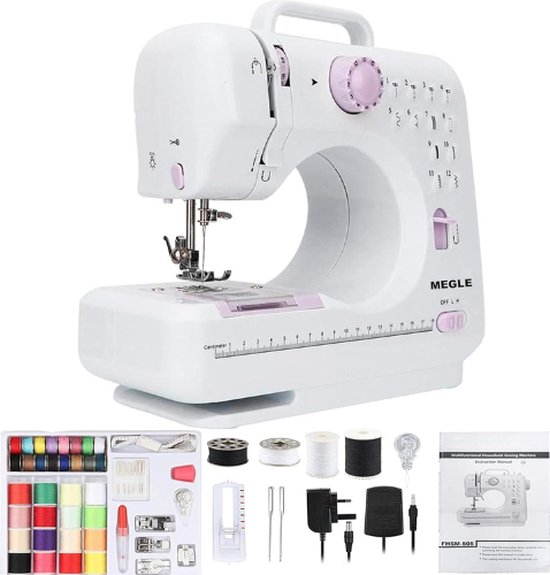Trendwares – naaimachine SM-505 – 12-patronen – voetpedalen – netstroom