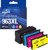 Bol.com Superprint 963 XL Inktcartridge geschikt voor HP 963 963XL - Multipack 4 Inktpatronen - Hoge Capaciteit aanbieding