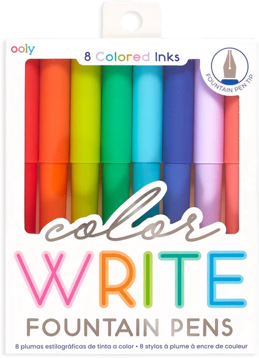 Ooly - Color Write - Vulpennen - 8 verschillende inktkleuren