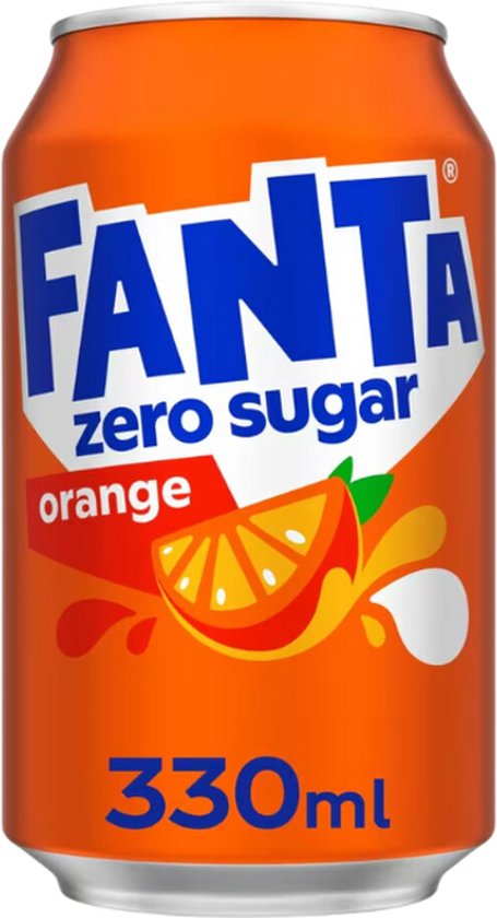 Fanta Orange Zero Blikjes Tray - 24 x 33cl