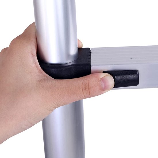 Einfeben Ladder, telescopisch, aluminium, draaggreep, 3,8 m, uittrekbaar, flexibel, maximale draagkracht 150 kg, multifunctioneel