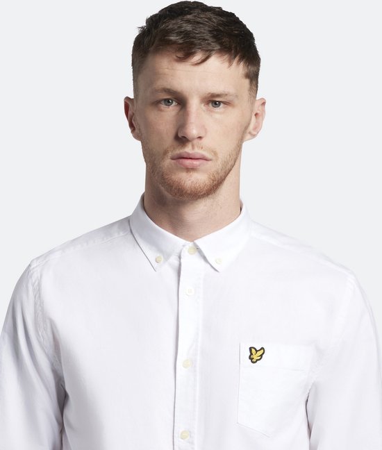 Lyle and Scott - Chemise Wit - Taille L - Coupe regular