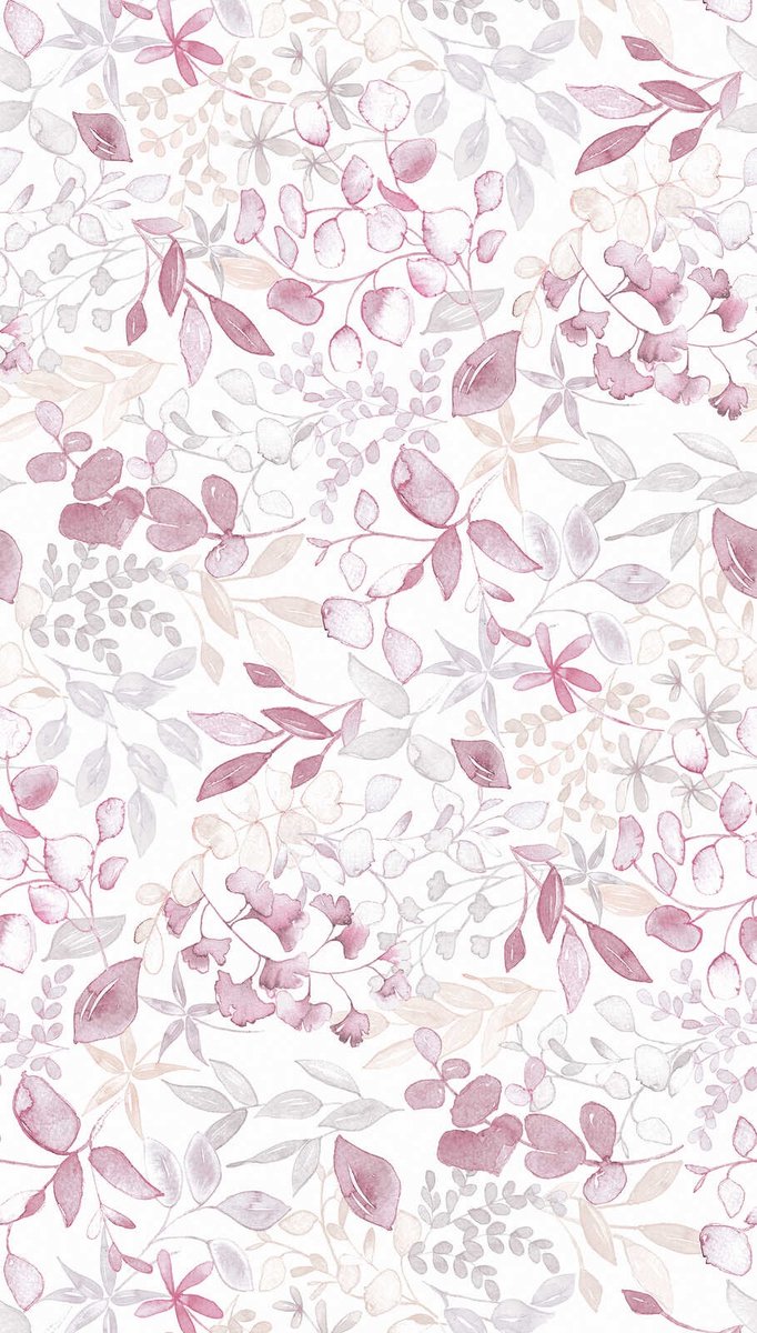 AQUAREL BLOEMEN FOTOBEHANG | Herhaalbaar Patroon - 1,59 x 2,80 meter - A.S. Création Aquarell Dreams