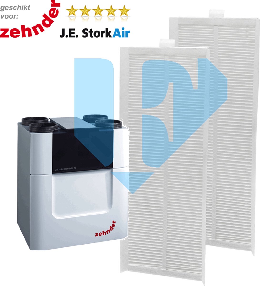 20 sets WTW filters - Zehnder Comfo Air - Q 350 / 450 / 600 - klasse F7 - VVE - PalletVoordeel
