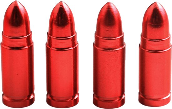VCTparts Kogelvormige Auto Ventieldopjes Bullets Universeel - Aluminium ...