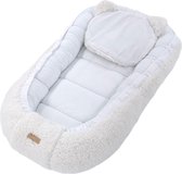 Bol.com Soosie - Baby Nestje - Babynestje - Zacht en Veilig - Teddy Katoen en Witte Katoen aanbieding