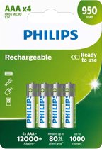 Jusqu'à 11% 1 ou 2 lots de 4 piles rechargeables AAA de la marque