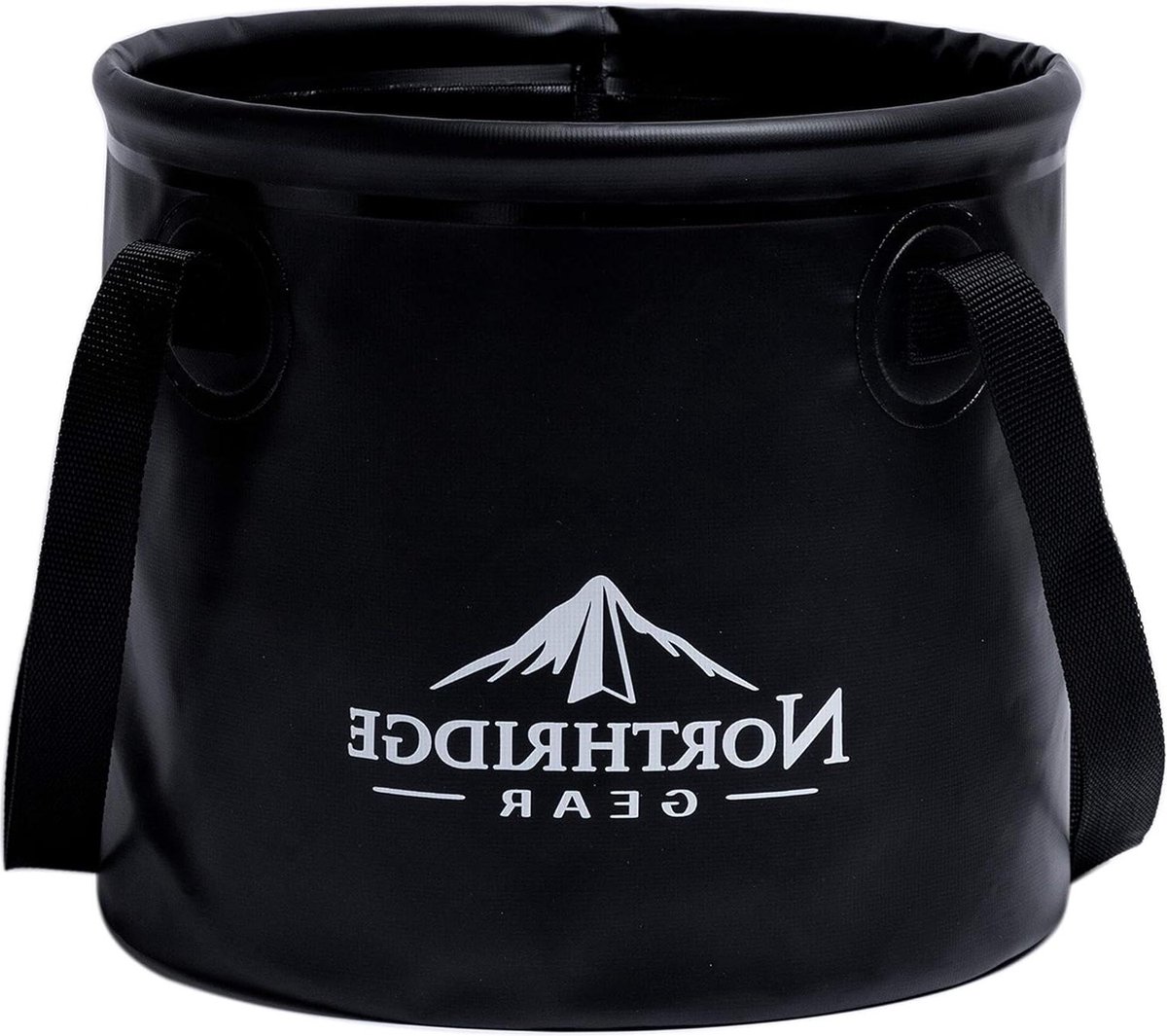 Goedkoopste Opvouwbare afwasteil trendy design Camping vissen partytuin - Te gebruiken als opvouwbare waskom waterkan - Zwart 15L Opvouwbare afwasteil