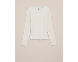 WE Fashion Meisjes T-shirt van ribstof