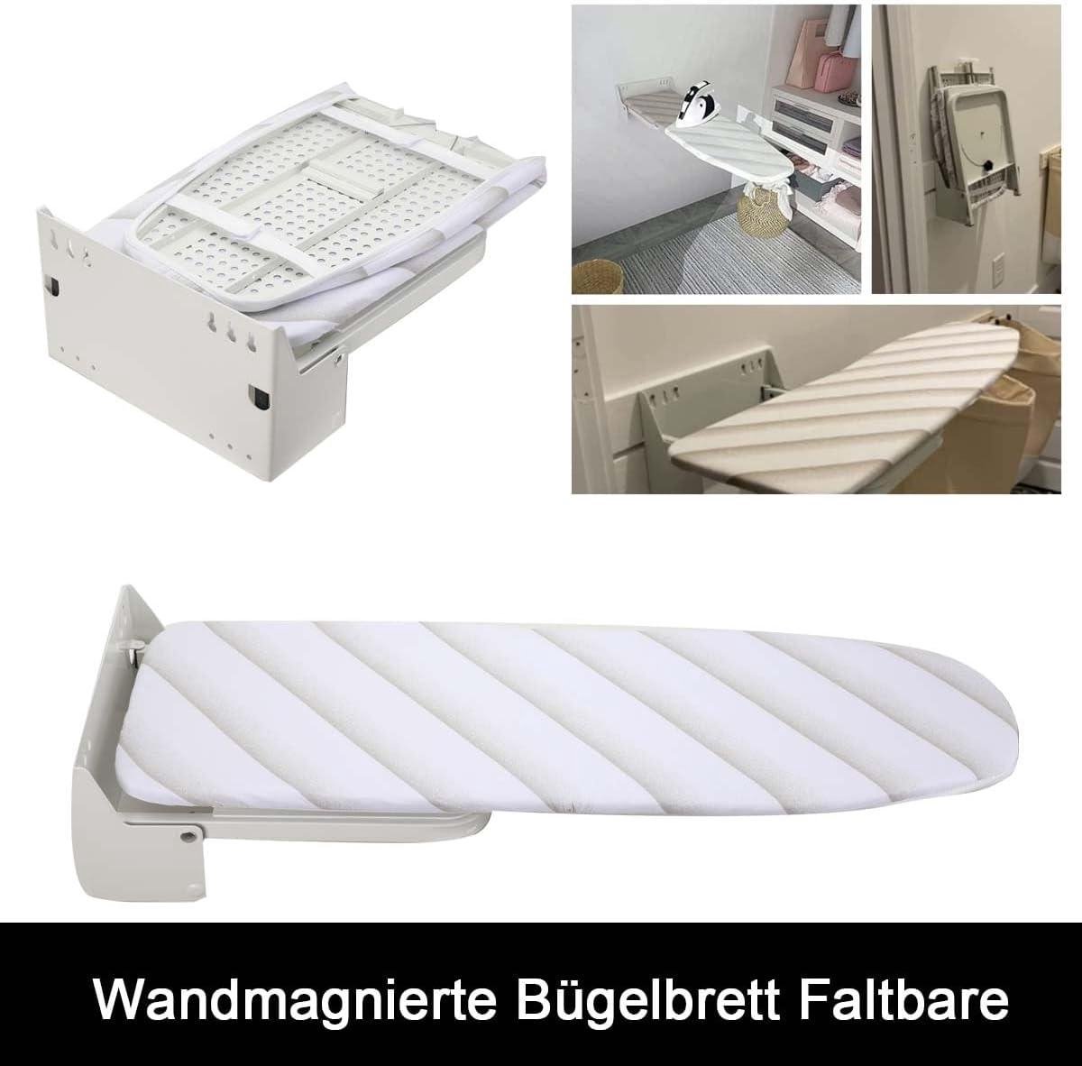 Nisorpa Opvouwbare strijkplank 90 graden draaibaar met hittebestendige hoes om ruimte te besparen 810 x 310 mm (gevouwen
