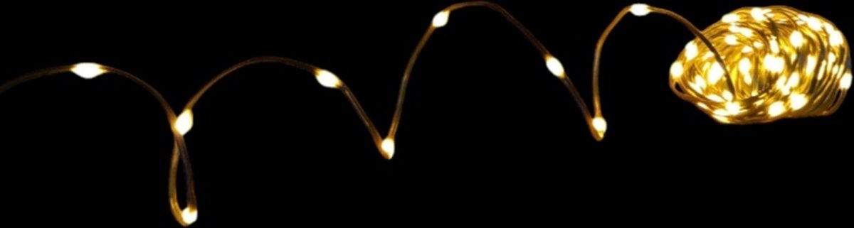 Luca Lighting Wire string,verlichting snoer warm wit 192LED Outdoor BO timer ,L1440cm