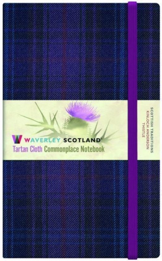 Foto: Waverley thistle tartan cloth hardback large commonplace notebook journal