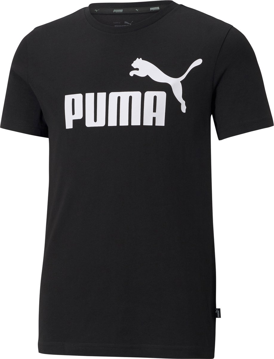 Puma Essential Logo Shirt Junior Zwart