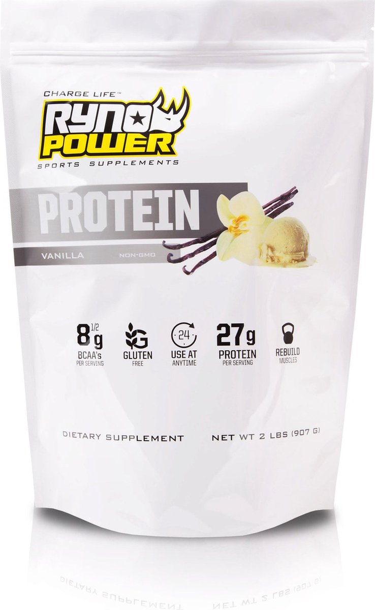 Ryno Power - Eiwitpoeder - Proteine Poeder - Whey Protein - Vanille - 20 porties