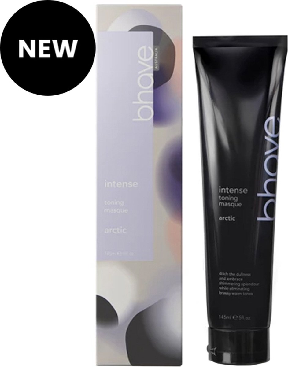 BHAVE - Intense Toning Masque Arctic 145ml - Haarmasker voor frisse, koele, arctische glas - Ideaal voor blond, grijs of geblondeerd haar