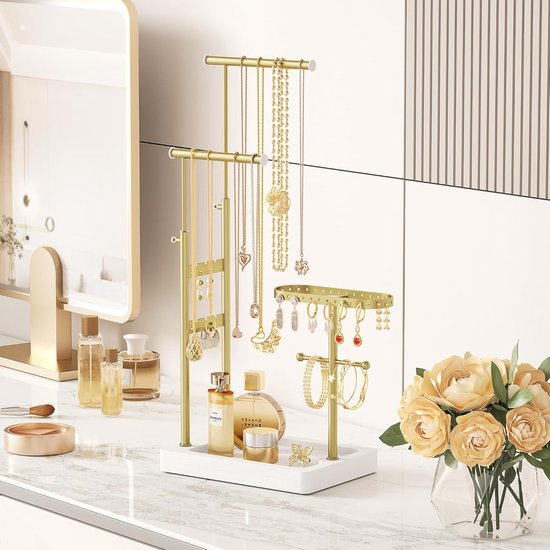 Zerodeko Handvormige Sieradenschaal - Voor Ringen, Oorbellen En Kettingen - Hars - Zwart - Elegant En Decoratief - Ook Voor Op Je Bureau