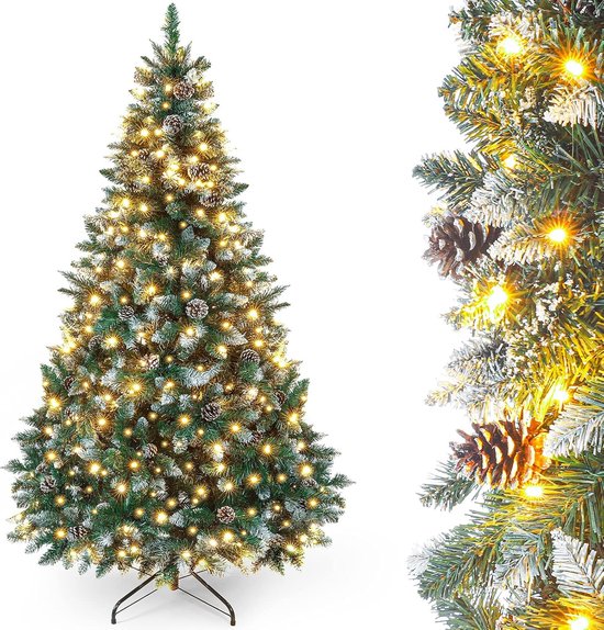 Künstlicher Weihnachtsbaum mit Beleuchtung, 150 cm, 180 cm und 210 cm