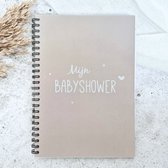 Babyshower boek | invulboek | zand / beige