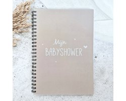 Babyshower boek | invulboek | zand / beige