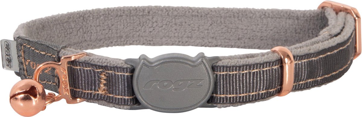 Rogz Catz Urbancat Halsband Duifgrijs - Kattenhalsband - S