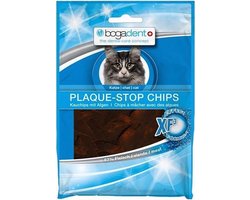 **2 X ** Bogadent Plaquestop chips voor katten 87% kip - met cranberry en mineralen - met zalm olie - XF2formula effect. tandverzorgende snack