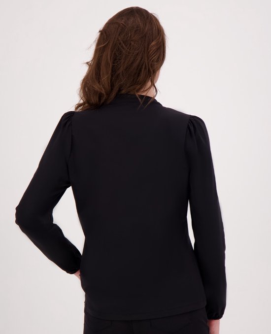Top noir Je m'appelle - Femme - Tissu voyage - Taille XS - 6 tailles disponibles