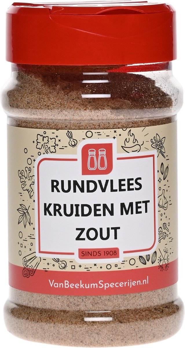 Goedkoopste Van Beekum Specerijen - Rundvlees Kruiden Met Zout - Strooibus 230 gram