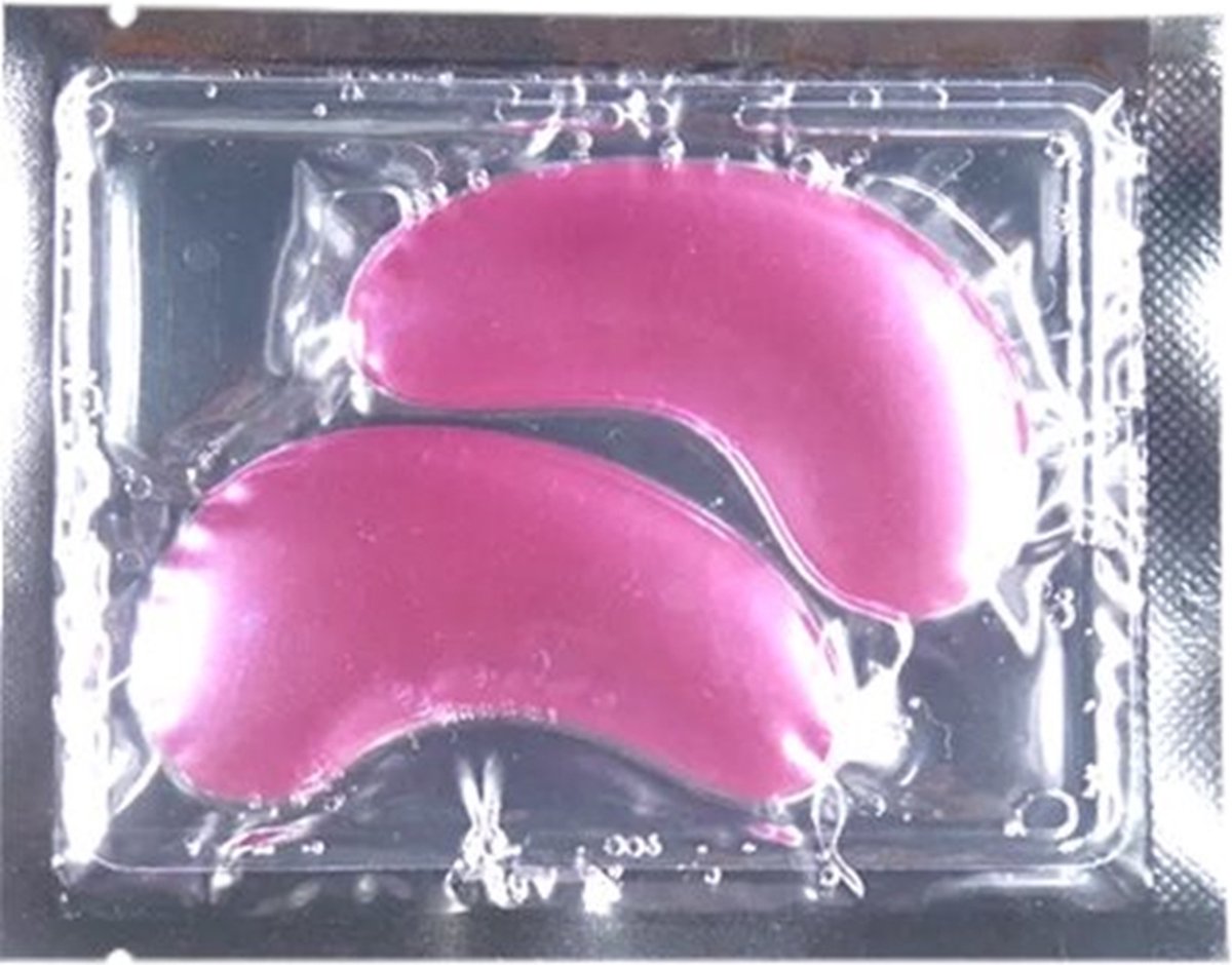 Goedkoopste Collageen oogmasker 24 STUKS (12 paar) Roze - gezichtsmaskers verzorging - anti wallen en donkere kringen – eye oog patches pads