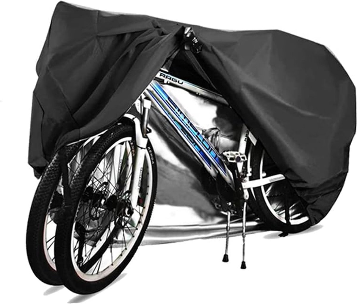 Waterdichte Fietshoes voor 2 Fietsen - 210D Oxford Stof - Zware Kwaliteit - Regen-, UV-, Sneeuw- en Winddicht - Voor Buitenopslag - 200 x 75 x 110 cm