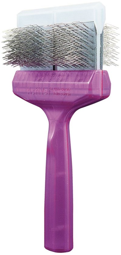 ActiVet Mega Pro Paars Groot | Harde Plukborstel