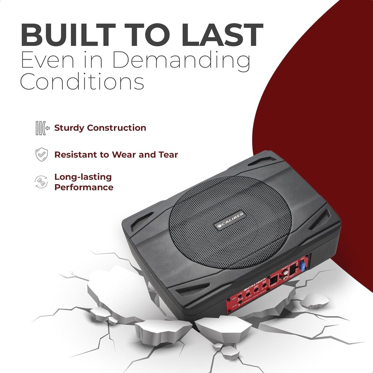 Auto Subwoofer Set met Versterker - 500W - Underseat Subwoofer met Afstandsbediening - Compact 290x210x72mm – foto 6
