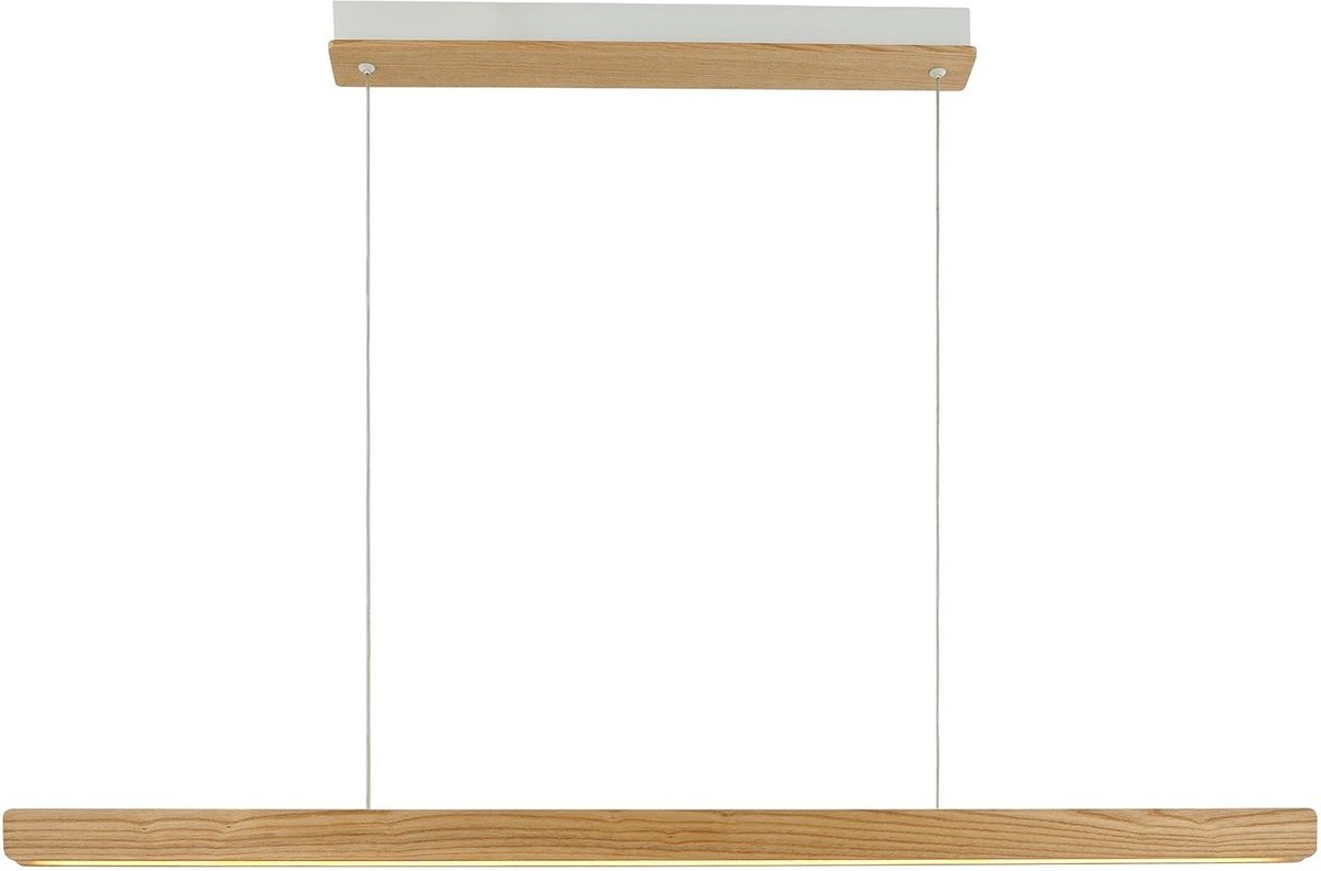 Nordlux Ilgas-hanglamp-dimbaar-LED module-blank hout