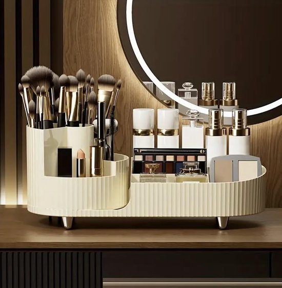 Make Up Organizer – Ladekastje – Sieraden Houder - wit - Geel - make-up organizers - make-up bakjes - make up set - make up kastje - make up organizer transparant - beautycase - beauty organizer