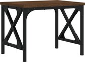 vidaXL - Printerstandaard - 40x30x31 - cm - bewerkt - hout - bruin - eikenkleur
