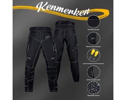 Motorbroek voor heren Dual Sport Motocross Motorbroek Rijden Overbroek Enduro Adventure Touring Waterproof CE Armored All-Weather - (Waist 28''-30'' Length 32'') - Motorcycle Pants Riding Overpants Enduro Waterproof CE Armored All-Weather