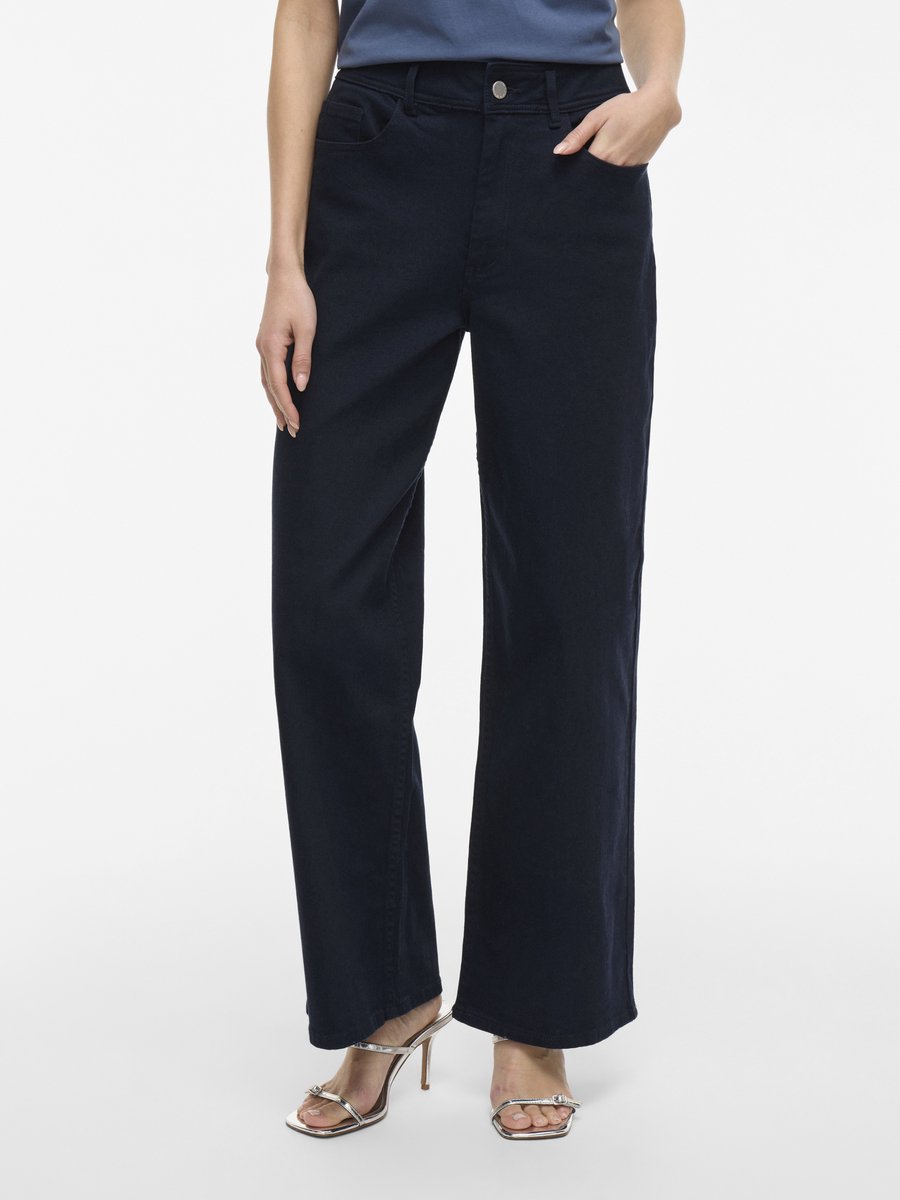 VILA - VICHIA SOLID HW JEANS - Dames - Jeans