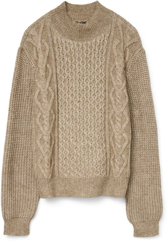 VERO MODA VMUNIVERSE LS HIGHNECK PULLOVER GA BF Dames Trui - Maat S