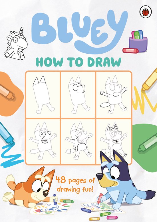Bluey- Bluey: How to Draw - cover