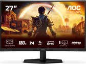 Bol.com AOC G4 C27G42E - Full HD Curved Gaming Monitor - 180hz - 0.5ms - 27 inch aanbieding