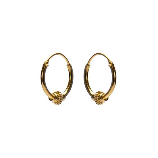 Karma Bali hoop oorringen BC45.12 Goud (12MM)