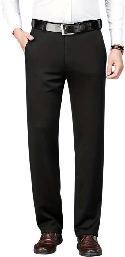Pantalon Bovista - Chino - Pantalon de golf - Pantalon élégant - Taille élastique - Adultes - Zwart - M