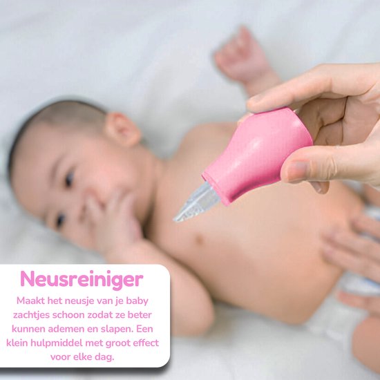 BenjaGoods Baby verzorgingsset - 13 in 1 - Baby Geschenkset - Babyshower - Manicureset - reistasje - Kraamcadeau - Meisje - Baby - Roze van BenjaGoods — afbeelding 3