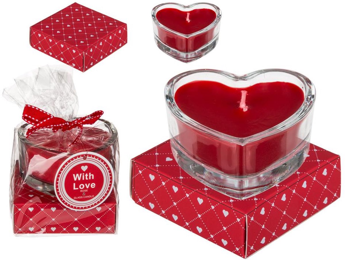 Kaars In Hartvorm - cadeau verpakking - with love — cadeau in VALENTIJNSDAG 🌹 - foto 5