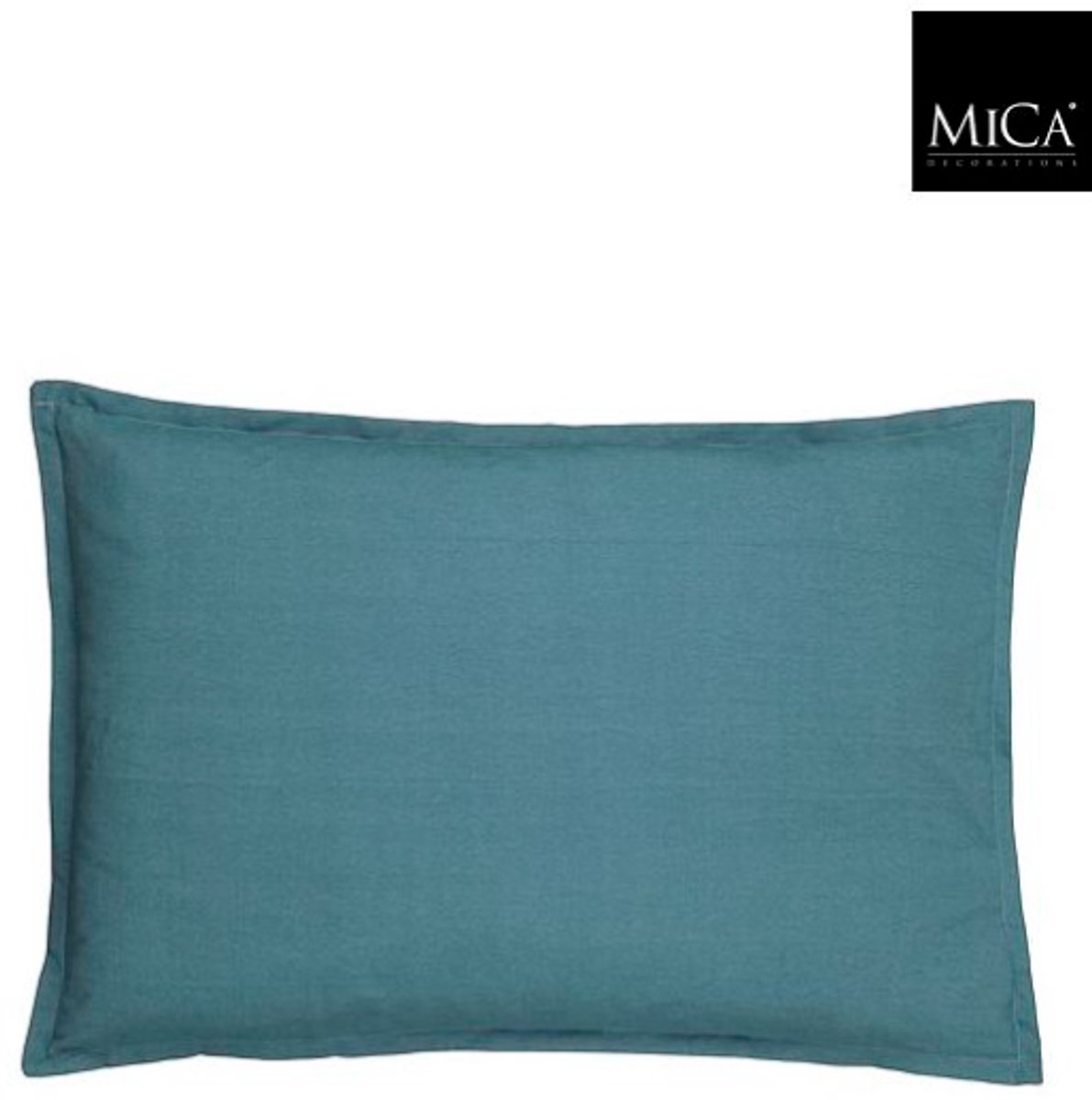 Blauw loungekussen van Mica Decorations, afmetingen 100 x 70 x 12 cm, voor comfortabele ontspanning.